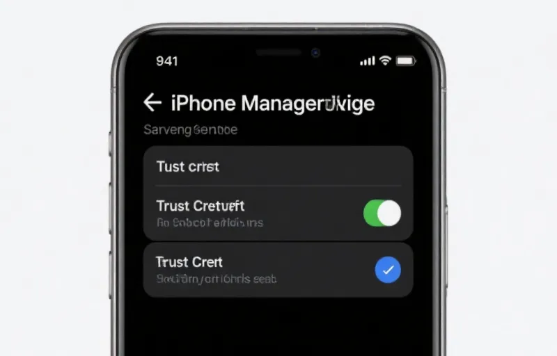 iOS 信任证书设置流程图解